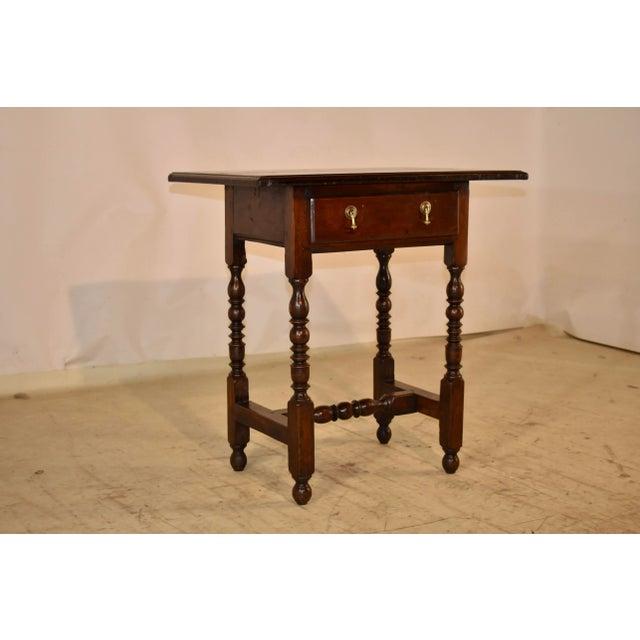 Early 18th Century 18th Century English Elm Side Table For Sale - Image 5 of 8