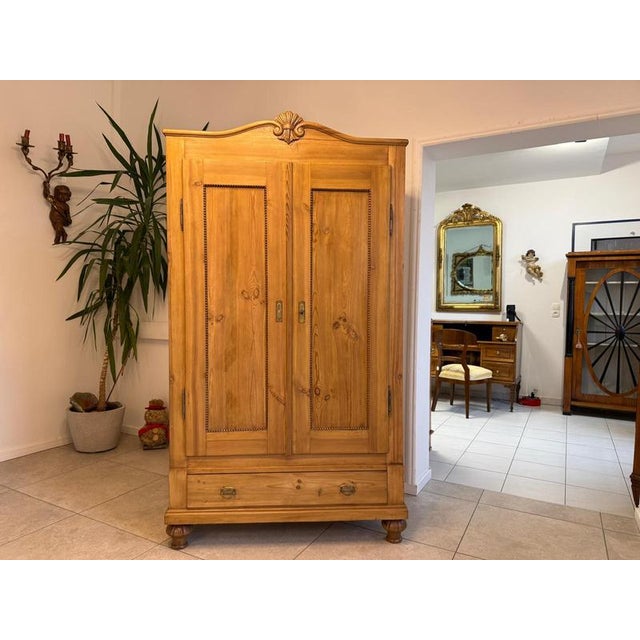 Biedermeier Farmhouse Cabinet or Wardrobe For Sale - Image 4 of 13