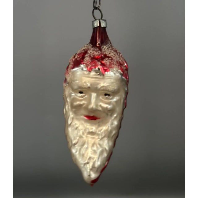 1920s 1920's Set of 4 Sant Nicholas Glass Ornaments For Sale - Image 5 of 9