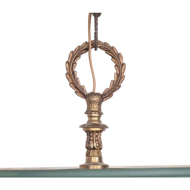 Vintage French Bouillotte Hanging Lamp, 1950s For Sale - Image 9 of 14