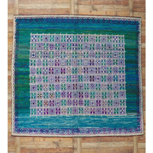 Vintage Michaelian & Kohlberg Tibetan Rug - 08'09 X 09'04 For Sale - Image 9 of 10