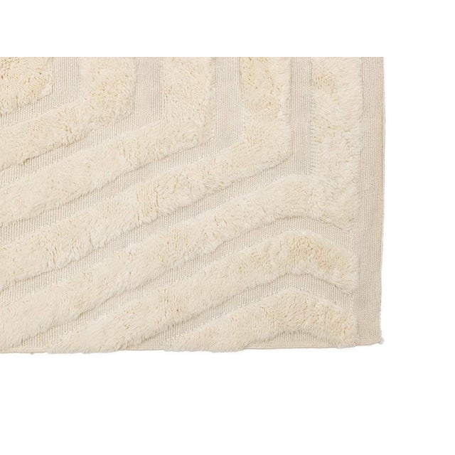 Textile Hand-Knotted Wool Premium Rug by Azele Studio For Sale - Image 7 of 11