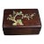 A beautifully crafted Chinese rectangular box, likely made of Huali (rosewood). The box features a hinged lid that opens...