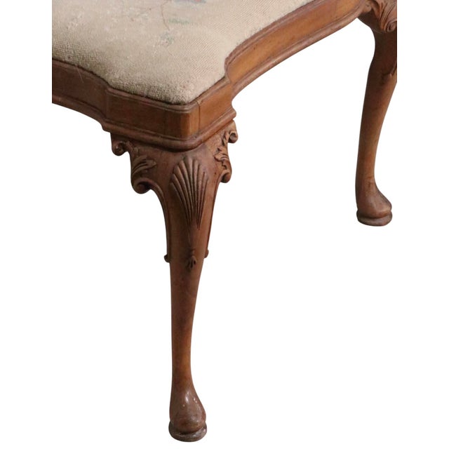 1970s Stylish Chippendale Revival Bench For Sale - Image 4 of 18