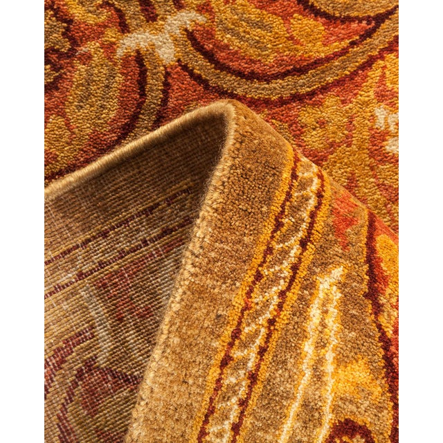 Mogul Collection Hand-Knotted Runner - Yellow 2' 8" x 13' 6" For Sale In New York - Image 6 of 9