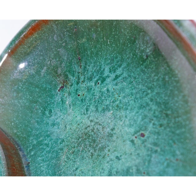 1940s Eugene Deutsch Deutch 1948 Studio Pottery Biomorphic Dish For Sale - Image 5 of 7