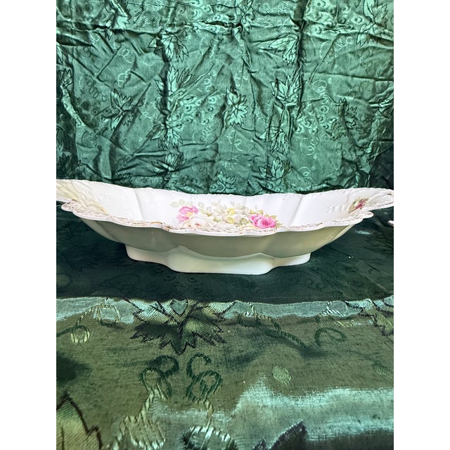 1930s Art Deco Candy and Fruit Bowls. Hand Painted - 2pc For Sale In Los Angeles - Image 6 of 8