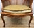 Vintage French Cane Upholstered Accent Carved Chair For Sale - Image 9 of 15