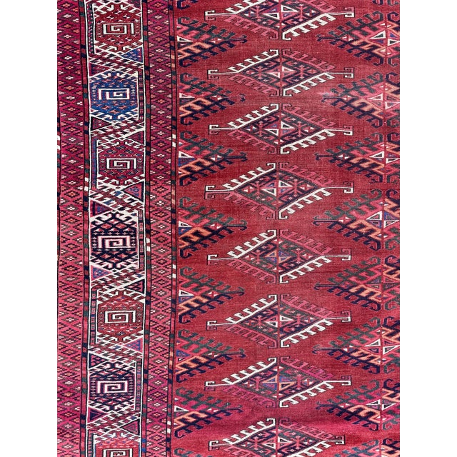 Antique Turkmen Yomut Rug, 1890s For Sale - Image 13 of 18