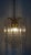 Mid-Century Modern Gilded Metal and Glass Shreds Chandelier, 1980s For Sale - Image 3 of 4