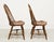 d.r. Dimes Cherry Finish Windsor Dining Side Chairs - Pair C For Sale - Image 4 of 12
