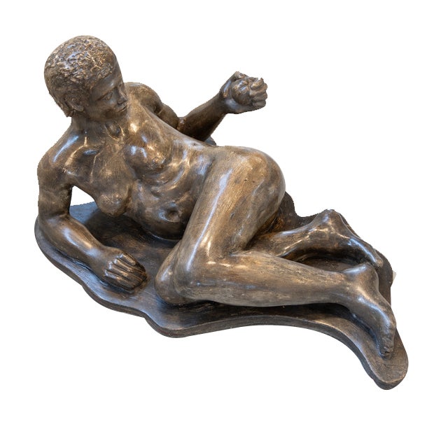 Figurative Sculpture in Plaster, 1970s For Sale