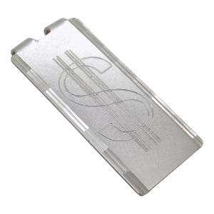 Vintage Italian Handmade Genuine Sterling Silver 925 Engraved Money Clip With "$"