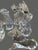 Vintage Christmas 1988 Enesco Accents Clear Art Glass Nativity 10-Pc Set For Sale - Image 10 of 13