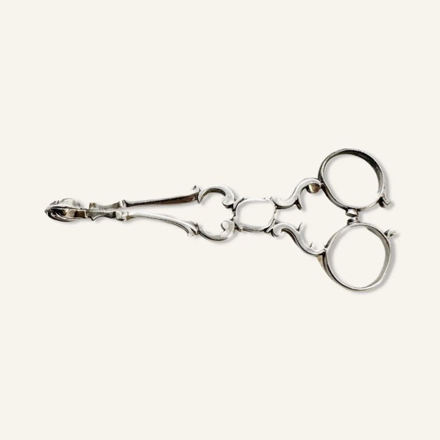 17th Century Silver Sugar Scissor Tongs For Sale - Image 6 of 8