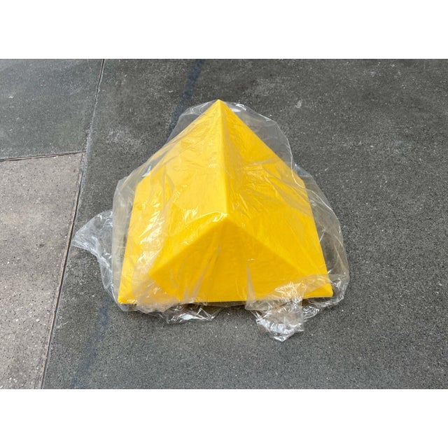 Postmodern Yellow Prism Shape Floor or Table Lamp from Heico, 1980s For Sale - Image 10 of 18