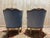 Louis XV Style Bergère Blue Chairs, Set of 2 For Sale - Image 6 of 9