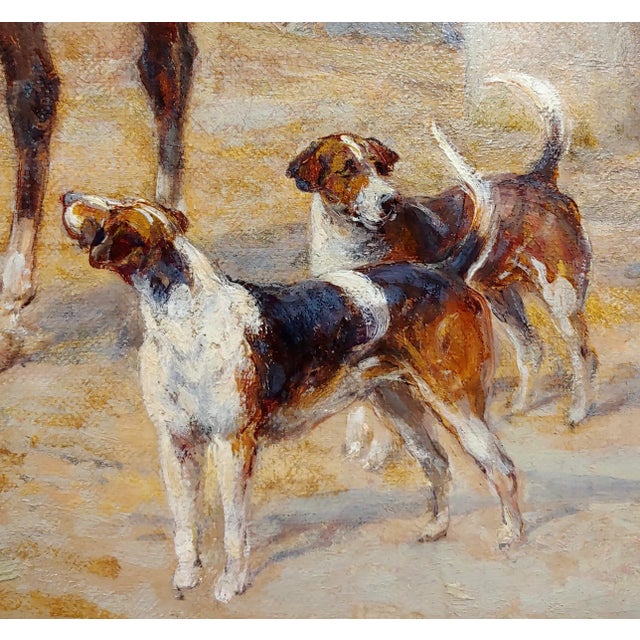 19th Century Heywood Hardy - Getting Ready for the Fox Hunt -19th Century Sporting Oil Painting For Sale - Image 5 of 13