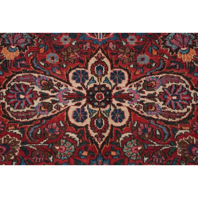 Red Vintage Fine Meshed Rug - 12' X 19'4" For Sale - Image 8 of 12