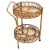 Mid-Century Round Serving Bar Cart in Bamboo and Rattan, Italy, 1960s For Sale - Image 13 of 13