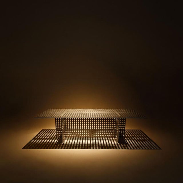 Contemporary Partial Presence Aluminium Coffee Table by Bureau of Entropy For Sale - Image 3 of 12