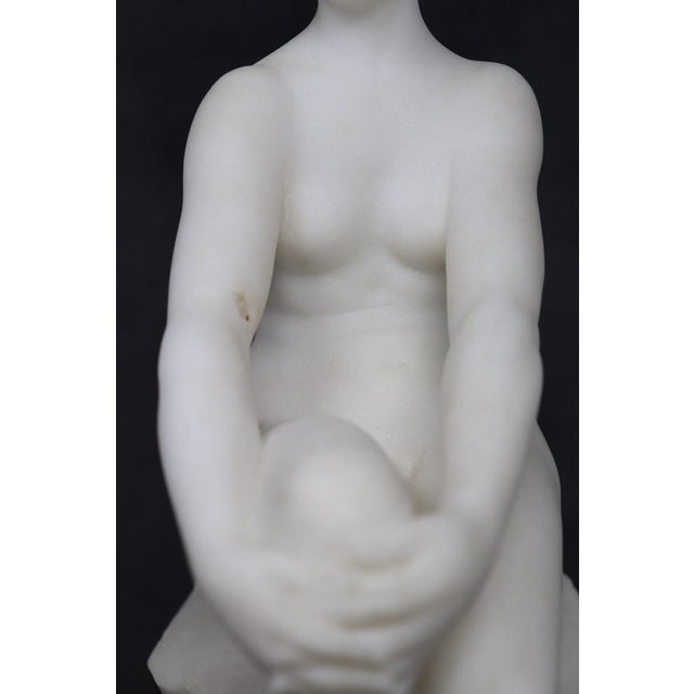 Art Deco Sculpture in White Carrara Marble, 1920s For Sale - Image 17 of 18