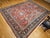 Antique Mahal Sultanabad Rug, Hand-Knotted Wool, Geometric Pattern, 9x12, Red & Navy For Sale - Image 4 of 18