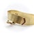 Gold 1940s Retro 14k Gold Ruby and Diamond Buckle Bracelet With Brick Link For Sale - Image 8 of 13