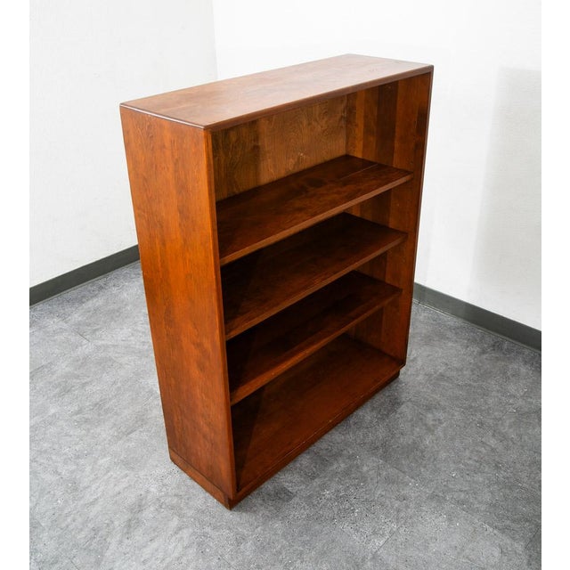 Wood Vintage Bookshelf Compact Solid Wood Adjustable Shelf For Sale - Image 7 of 11