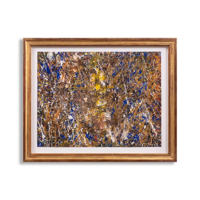 Friedrich Schiemann, Untitled, 1950s, Gouache & Oil on Canvas For Sale - Image 6 of 6