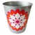 Cool Vintage Simel Vich pop art metal trash can with a graphic floral print in grey from the 1970s. Simel Vich is a...