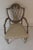 American Duncan Phyfe Style Side Chair Distressed Decor Finish 38.5H x 23D x 24W For Sale - Image 3 of 9
