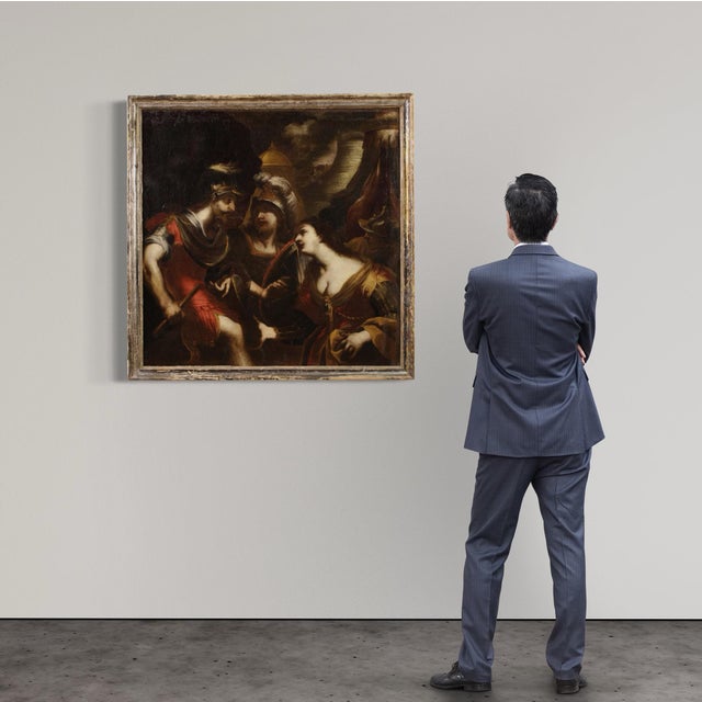 The Dispute Between Agamemnon and Achilles Over Briseis, 1640, Oil on Canvas For Sale - Image 3 of 16