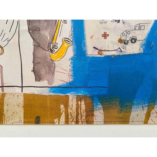 Jean Michel Basquiat Vintage 1997 Pop Art Offset Lithograph Print " Worthy Constituents " 1986 For Sale In Kansas City - Image 6 of 14