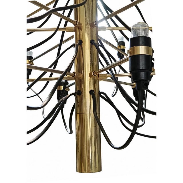 Metal Model 2097/30 Chandelier by Gino Sarfatti for Arteluce, Italy, 1960s For Sale - Image 7 of 12