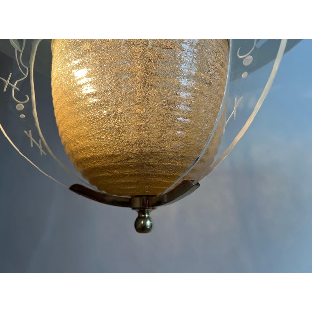 Italian Chandelier by Barovier & Toso, 1950s For Sale - Image 4 of 14