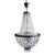 Vintage Neoclassical French Empire Style Crystal Basket Chandelier - As Is For Sale