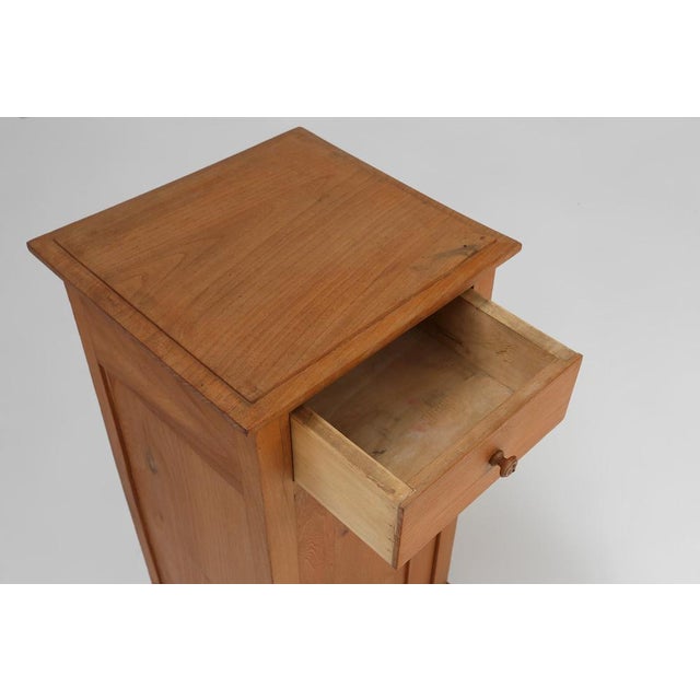 Art Deco Nightstand in Pine Wood, France, 1930s For Sale - Image 6 of 11