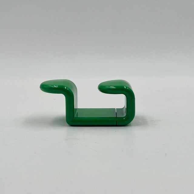 Green Coat Hooks by Ambrogio Rossari for Gedy, Italy, 1970s, Set of 2 For Sale - Image 9 of 10