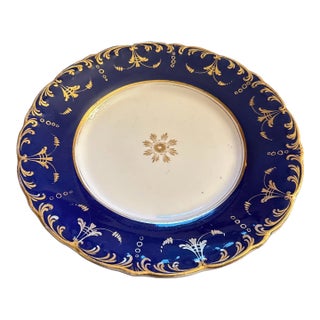 Early Cobalt Gilt Plate For Sale