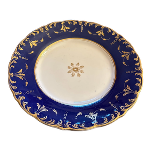 Early Cobalt Gilt Plate