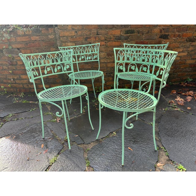 Mid 20th Century Salterini Pool Side Chairs, Set of 4, Attributed For Sale - Image 11 of 12