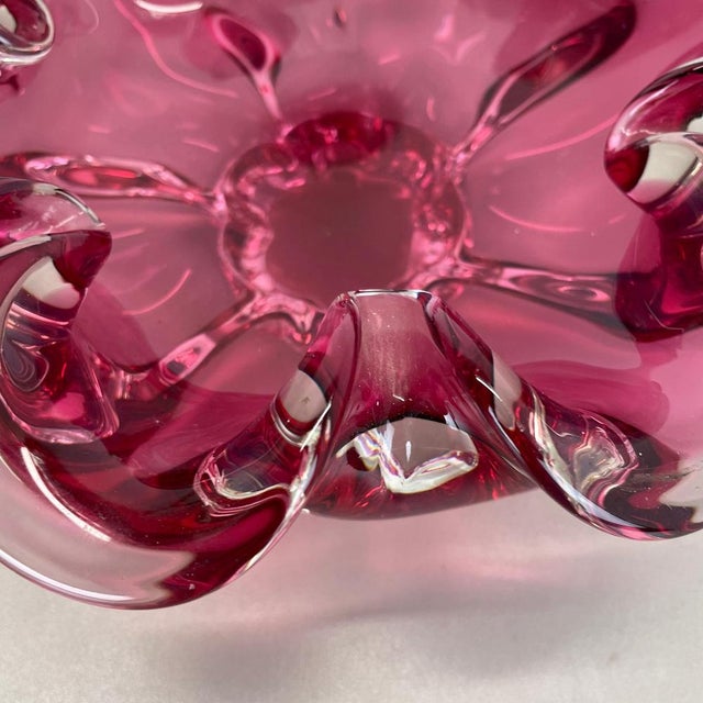 Pink-Purple Murano Glass Shell Ashtray, Italy, 1970s For Sale - Image 11 of 18
