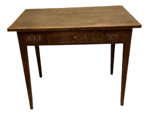 Antique Swedish Painted Country Desk with Drawer