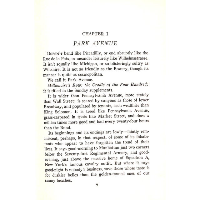 1930s "Park Avenue" 1930 Vanderbilt, Cornelius Jr. (Inscribed) For Sale - Image 5 of 5