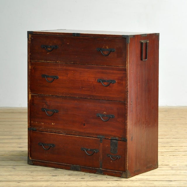 Japanese Tansu Chest of Drawers, 1870 For Sale - Image 12 of 12