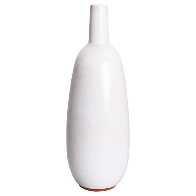 Ceramic Mid-Century Modern Studio Art Pottery Bottle Vase, Artist Signed, 20th Century For Sale - Image 7 of 7