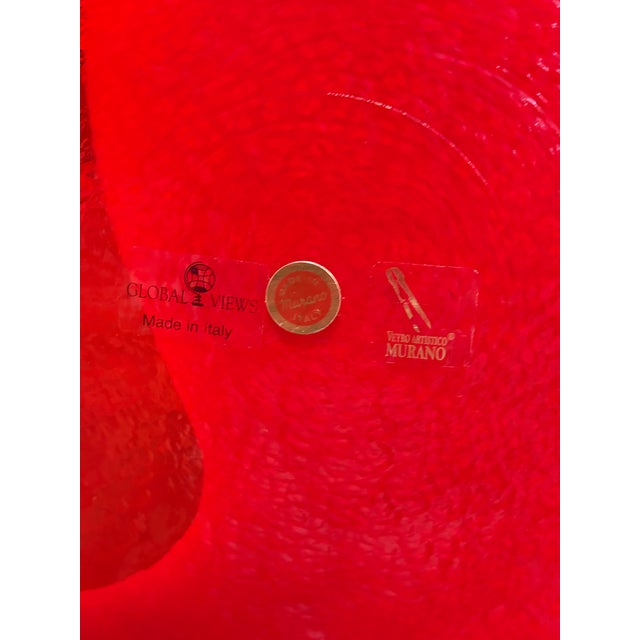 This very RARE console table by Global Views features a spectacular 27.5 inch in diameter Artisto Murano Glass Disk. The...