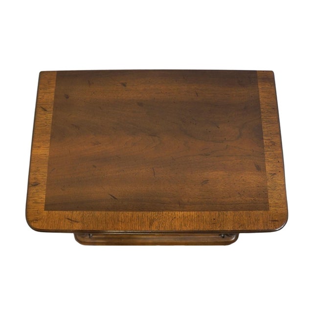 Drexel Heritage Cameo Collection Burled Walnut Italian Neoclassical Tuscan Style 25" Cabinet Nightstand 002-630 For Sale - Image 10 of 15