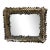 Monumental 20th Century Silvered Palm Frond Mirror For Sale